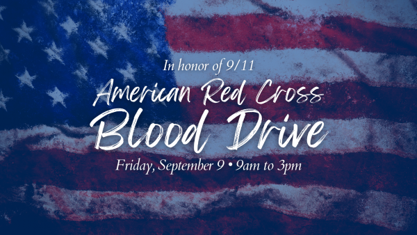 American Red Cross Blood Drive: Friday, Sept. 9 at St. Mike's